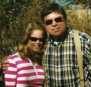 Amanda Causey Baity & 'Big Mike' in 2000.