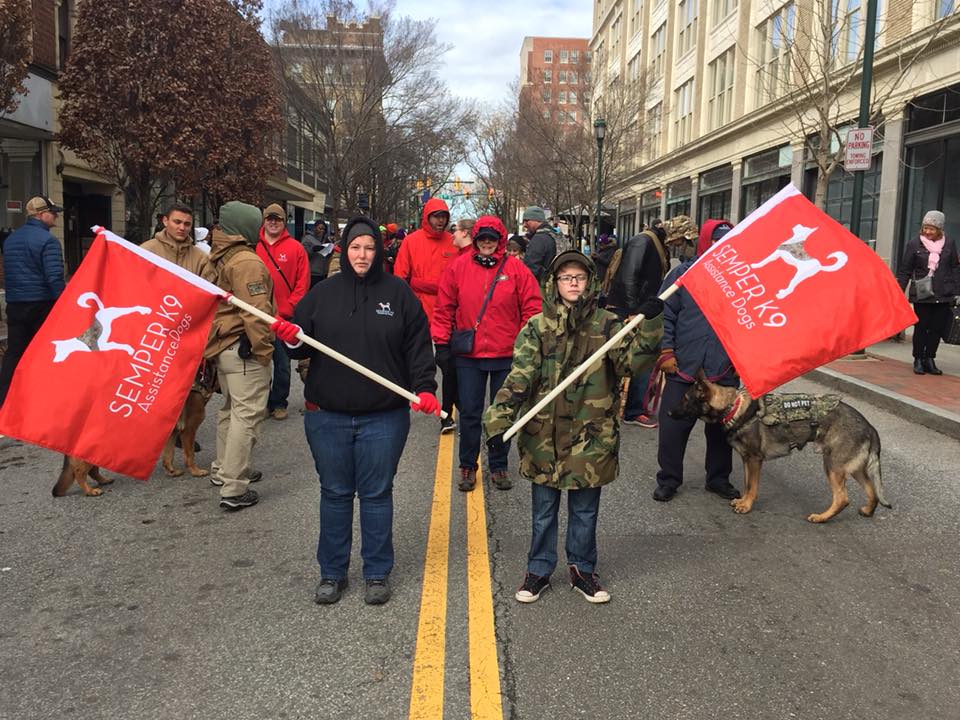 Semper K9 Selected to March in Governor Northam’s Inauguration Parade