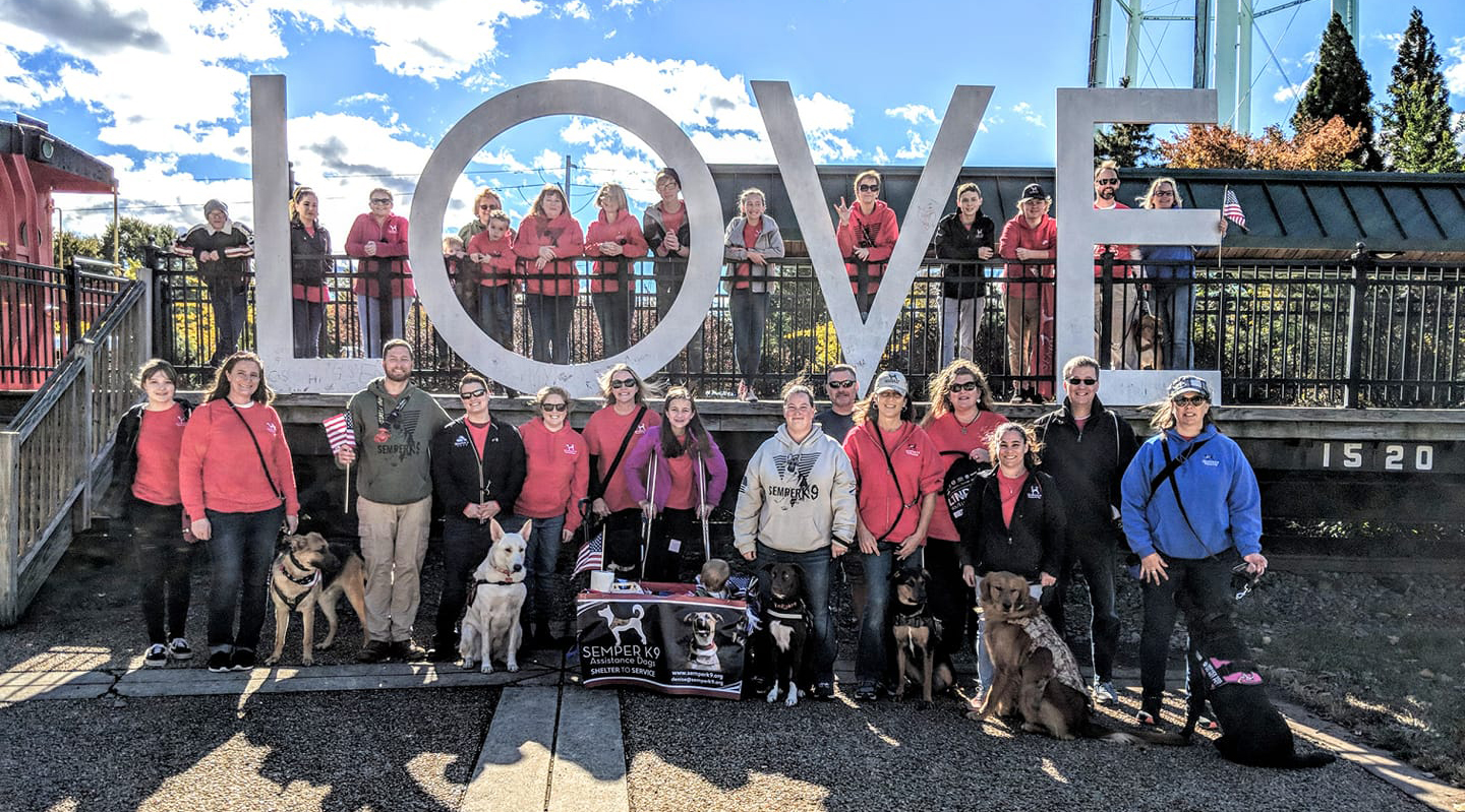 Team Semper K9 LOVE at Northern Virginia Veterans Day Parade