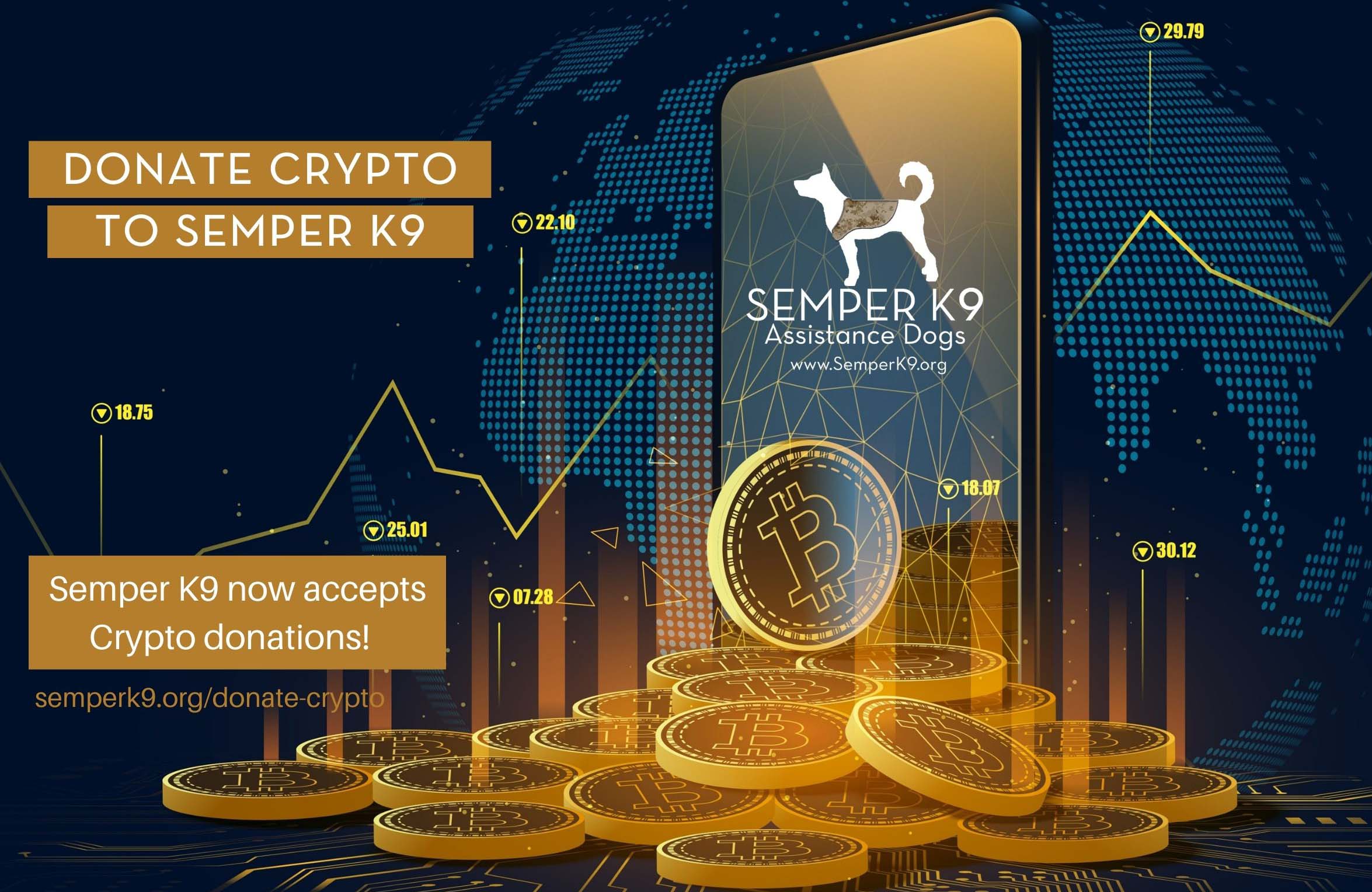 Donate Cryptocurrency to Semper K9 - Semper K9 - Service Dogs for Veterans